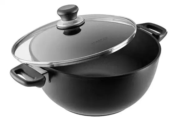 Scanpan 32 cm/7,5 L Bratentopf mit Deckel Classic Induktion Glaskeramik Backofengeeignet Edelstahl - HomeDesign Knaus