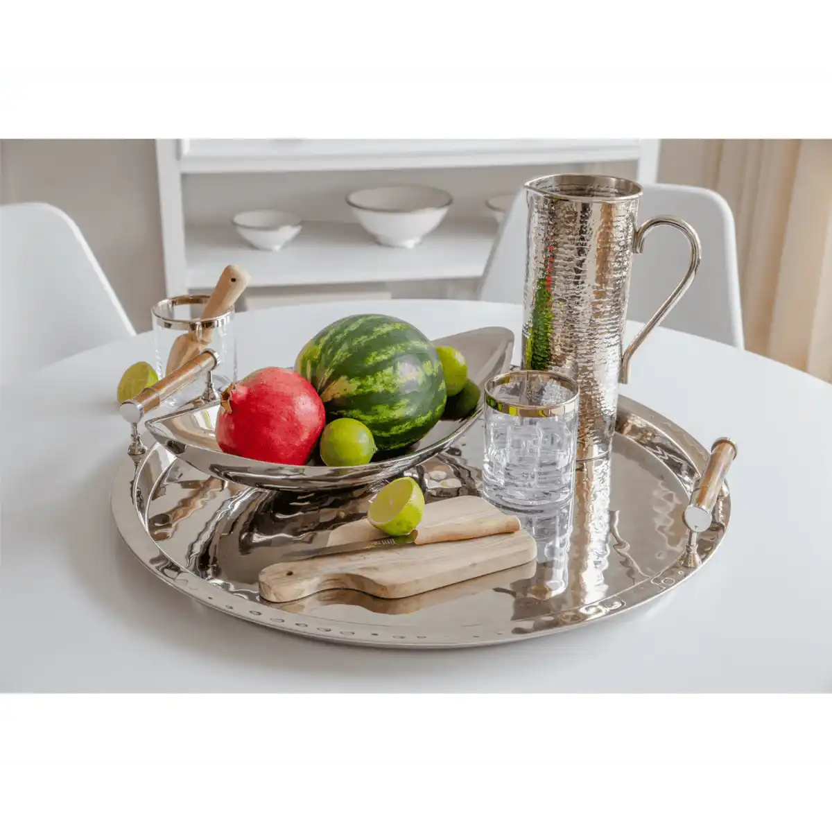 Schale Dekoschale Halifax, Edelstahl hochglanzpoliert 55 cm - HomeDesign Knaus
