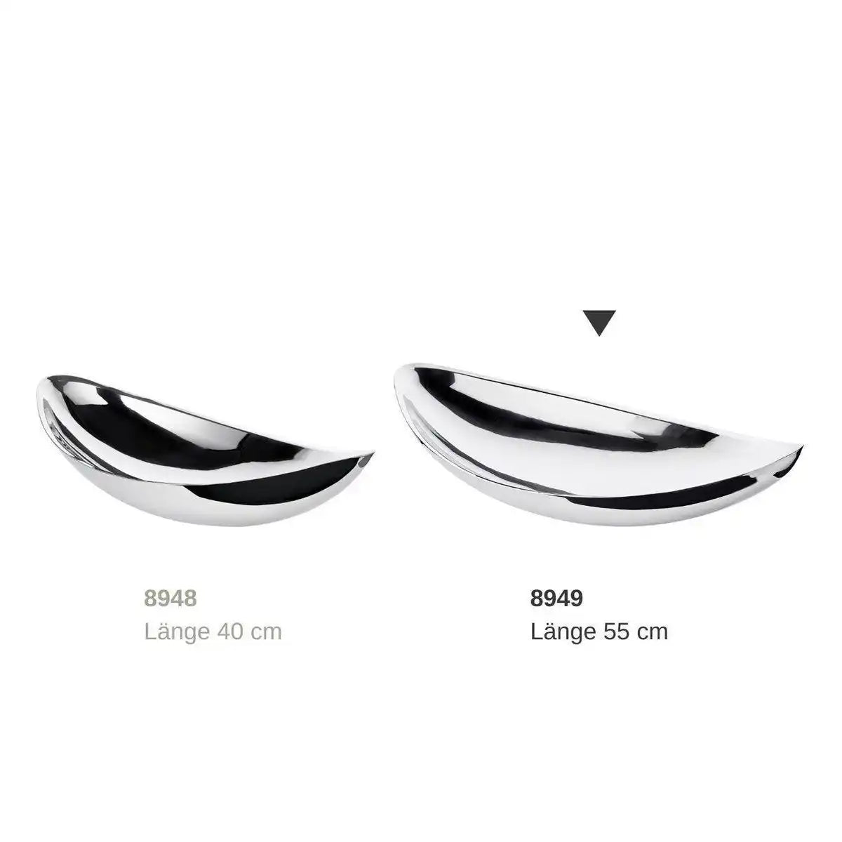 Schale Dekoschale Halifax, Edelstahl hochglanzpoliert 55 cm - HomeDesign Knaus