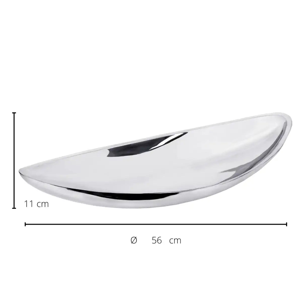 Schale Dekoschale Halifax, Edelstahl hochglanzpoliert 55 cm - HomeDesign Knaus