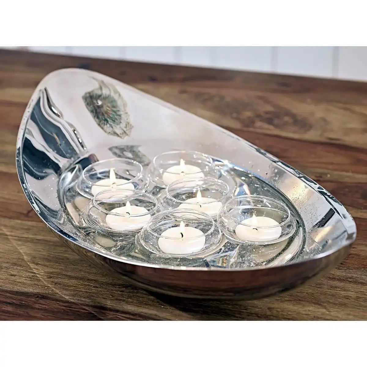Schale Dekoschale Halifax, Edelstahl hochglanzpoliert 55 cm - HomeDesign Knaus