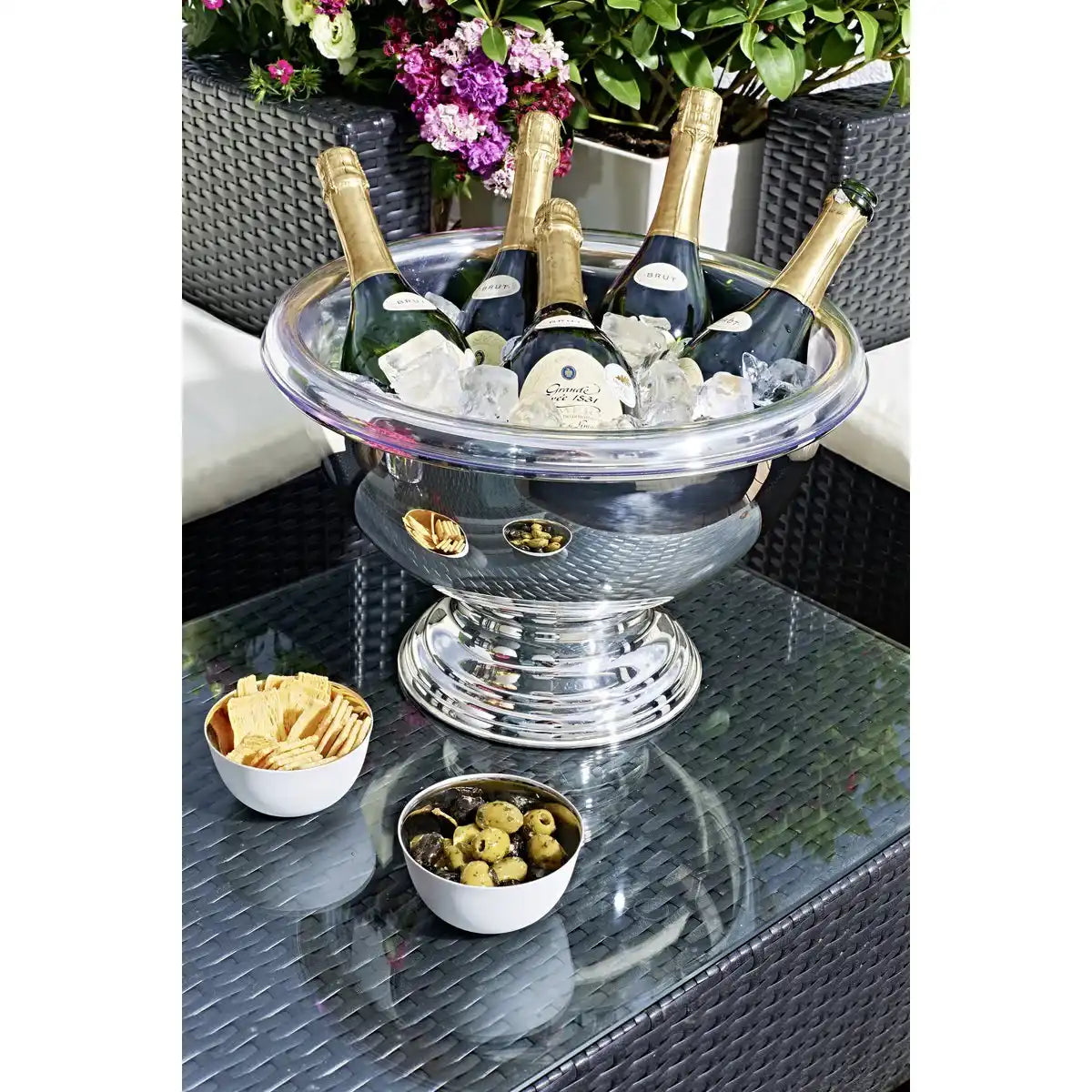 Schale Servierschale Dekoschale Somerset, schwerversilbert 39 cm - HomeDesign Knaus