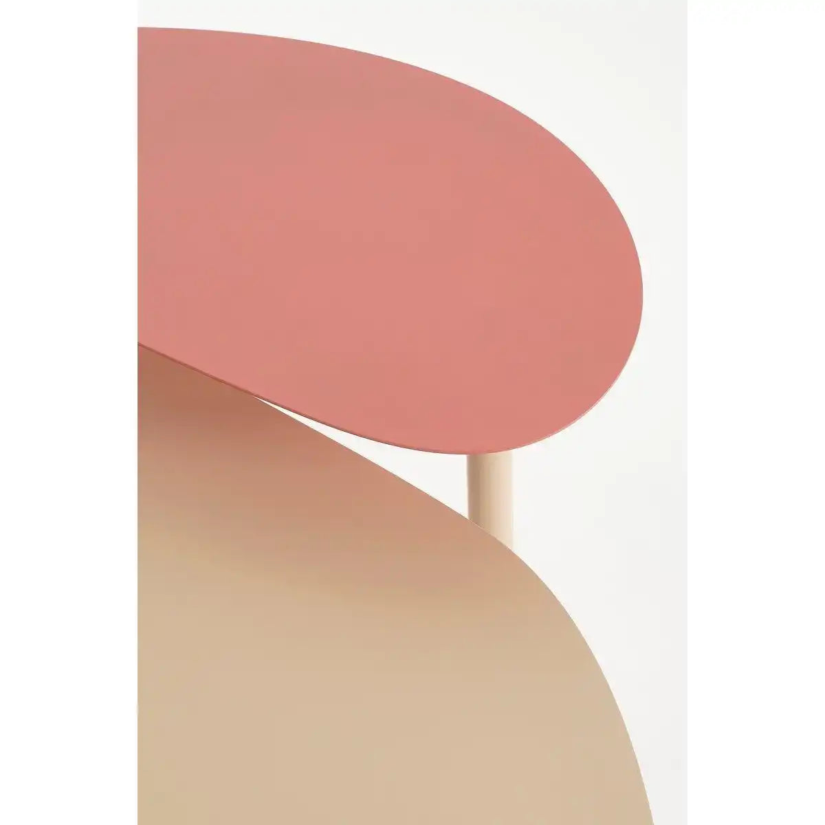 Selena Beistelltisch – L68 x B44,5 x H45,5 cm – Metall – Rosa - HomeDesign Knaus