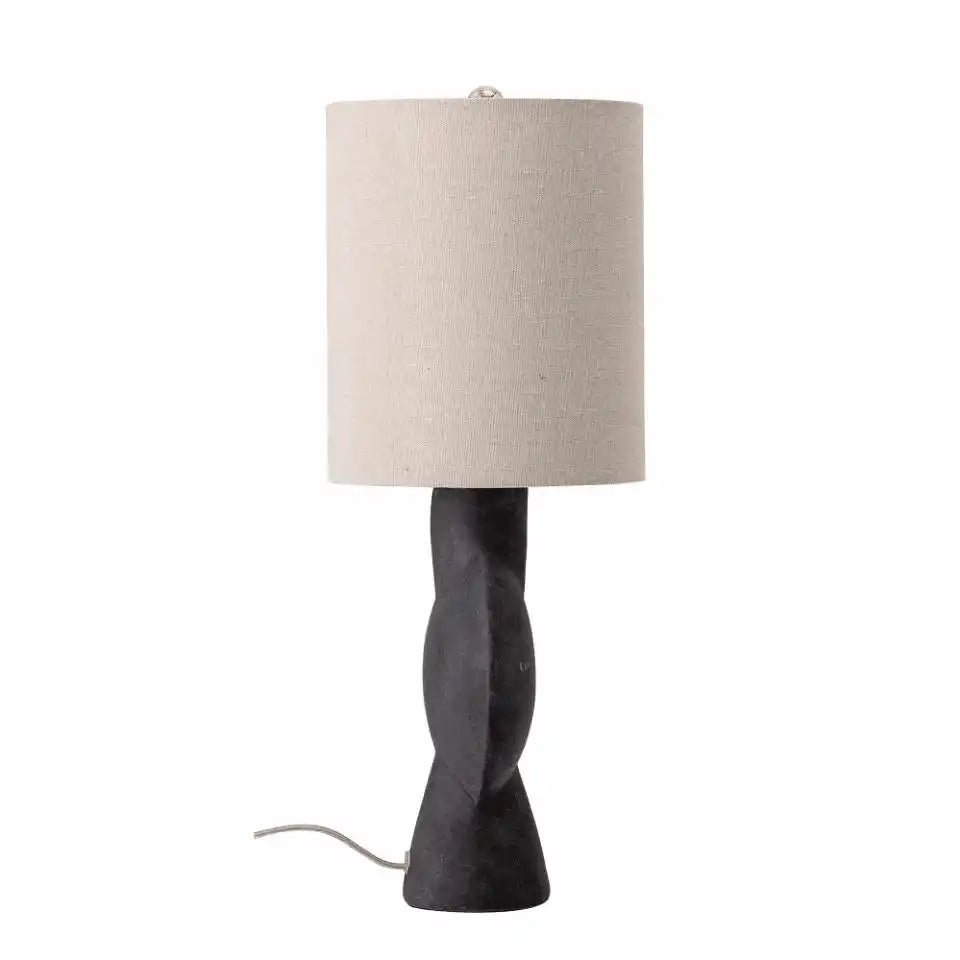 Sergio Tischleuchte Brown Terracotta bauchige Form Metall - HomeDesign Knaus