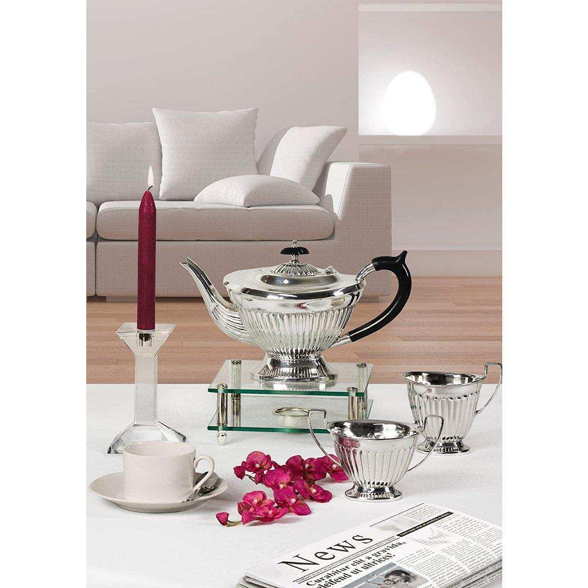 Stövchen Carmen, versilbert, 19x19 cm - HomeDesign Knaus