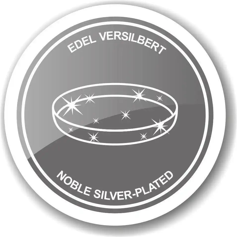 Tablett Galerietablett Serviertablett Delphi, rund, edel versilbert, Durchmesser 30 cm - HomeDesign Knaus