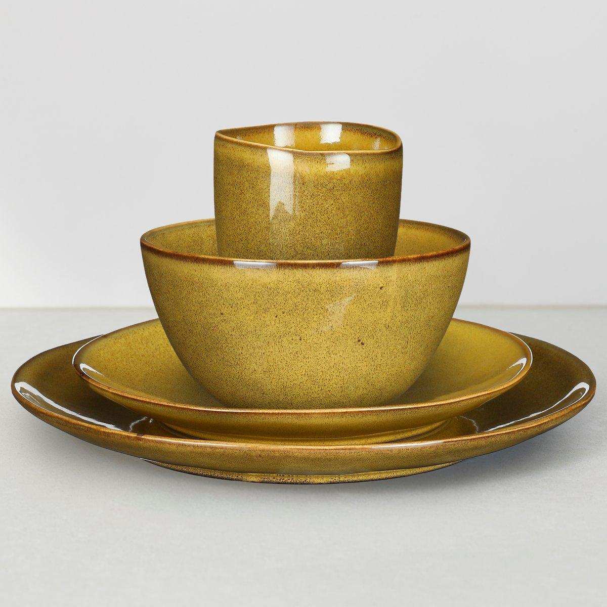 Tabo Service-Set für 4 Personen - Ocker - HomeDesign Knaus
