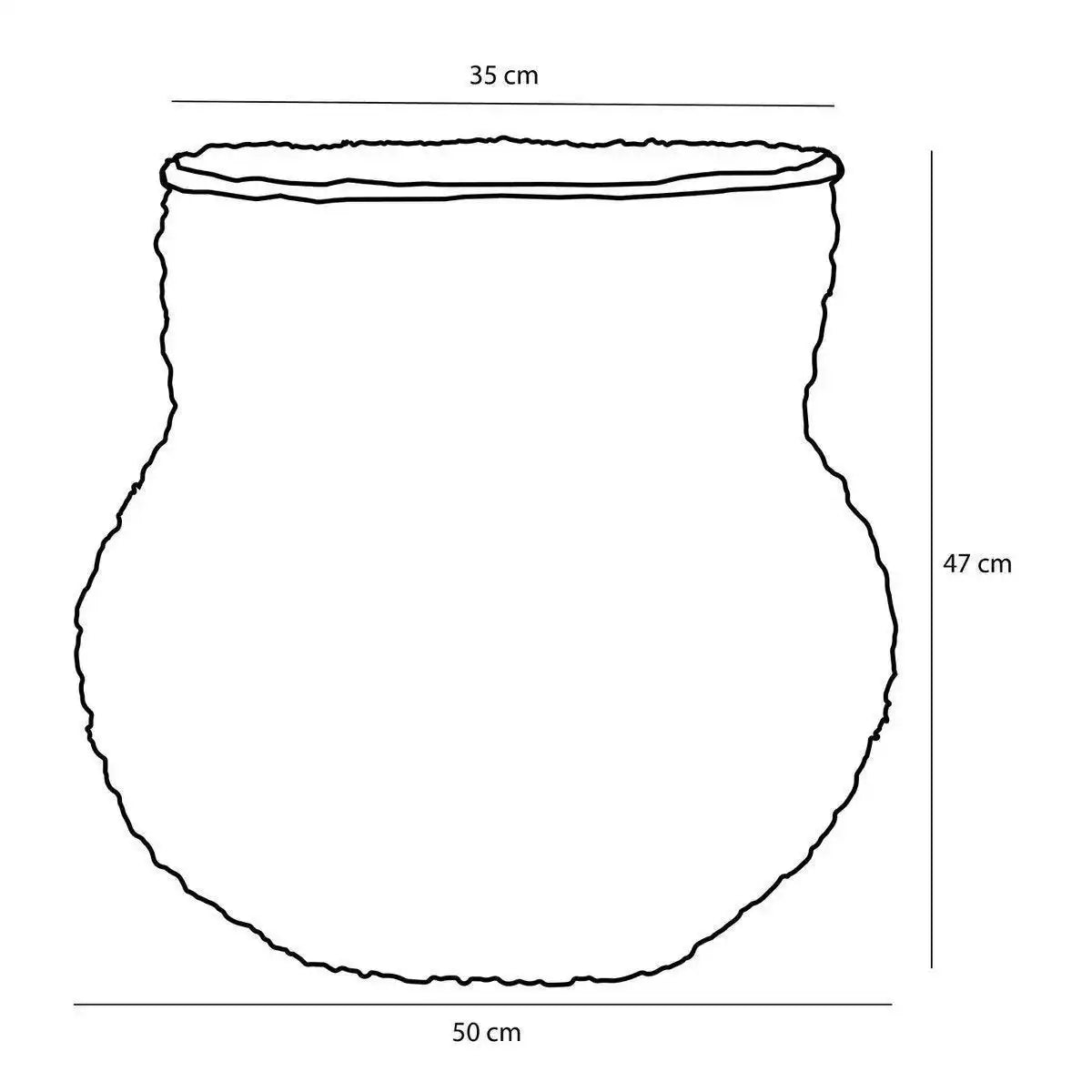 Tacoma Aufbewahrungskorb mit Deckel – H47 x Ø50 cm – Jute – Orange - HomeDesign Knaus