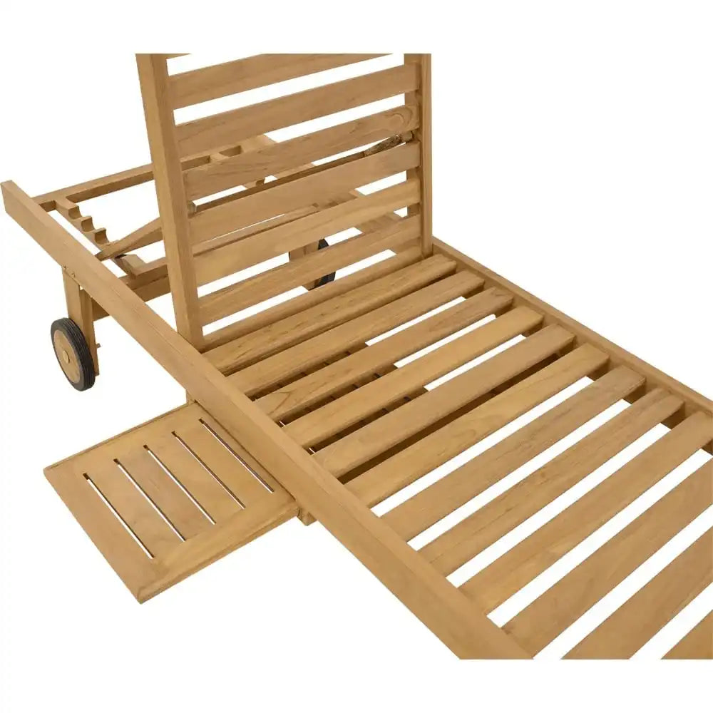 Teakholz Gartenliege verstellbar Liege Sonnenliege verstellbar - HomeDesign Knaus