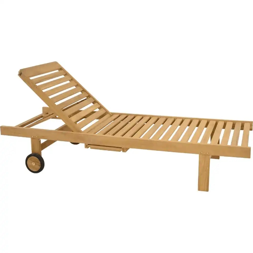 Teakholz Gartenliege verstellbar Liege Sonnenliege verstellbar - HomeDesign Knaus