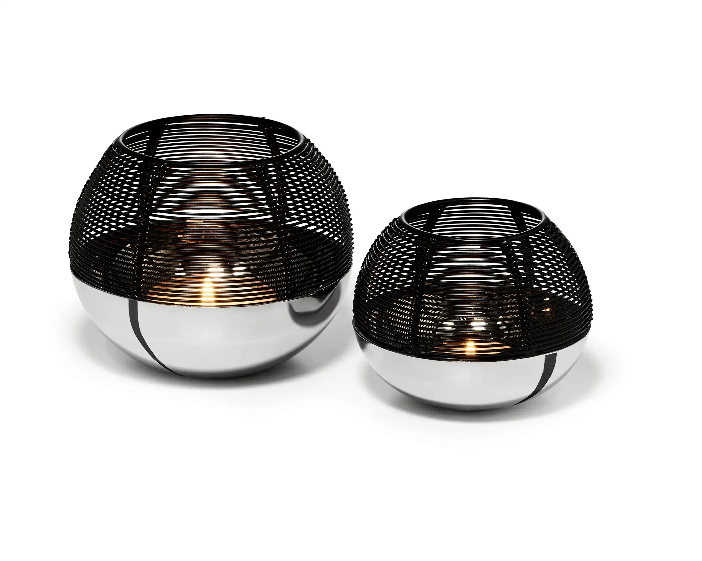 Teelicht Windlicht Teelicht hochpoliert handgewickelt Unikat - HomeDesign Knaus