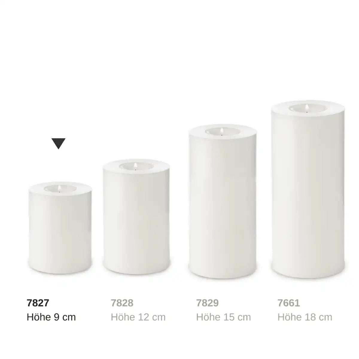 Teelichthalter Dauerkerze Cornelius Höhe 9 cm, Durchmesser 8 cm, hitzebeständig bis 90 Grad - HomeDesign Knaus