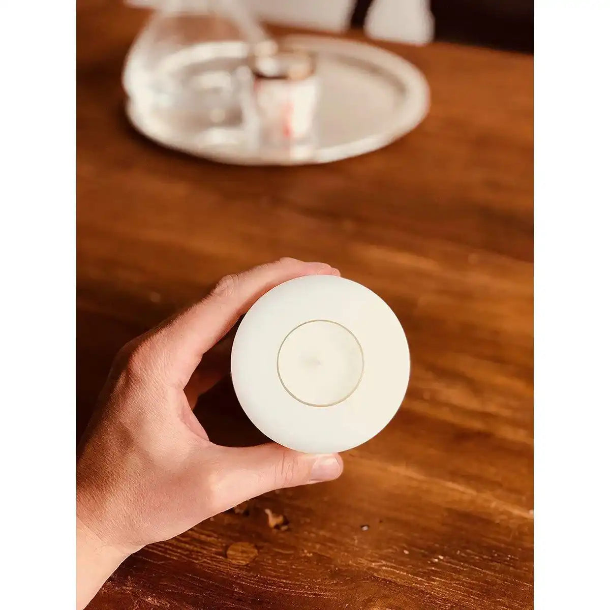 Teelichthalter Dauerkerze Cornelius ø 8 cm, Höhe 18 cm, hitzebeständig bis 90 - HomeDesign Knaus