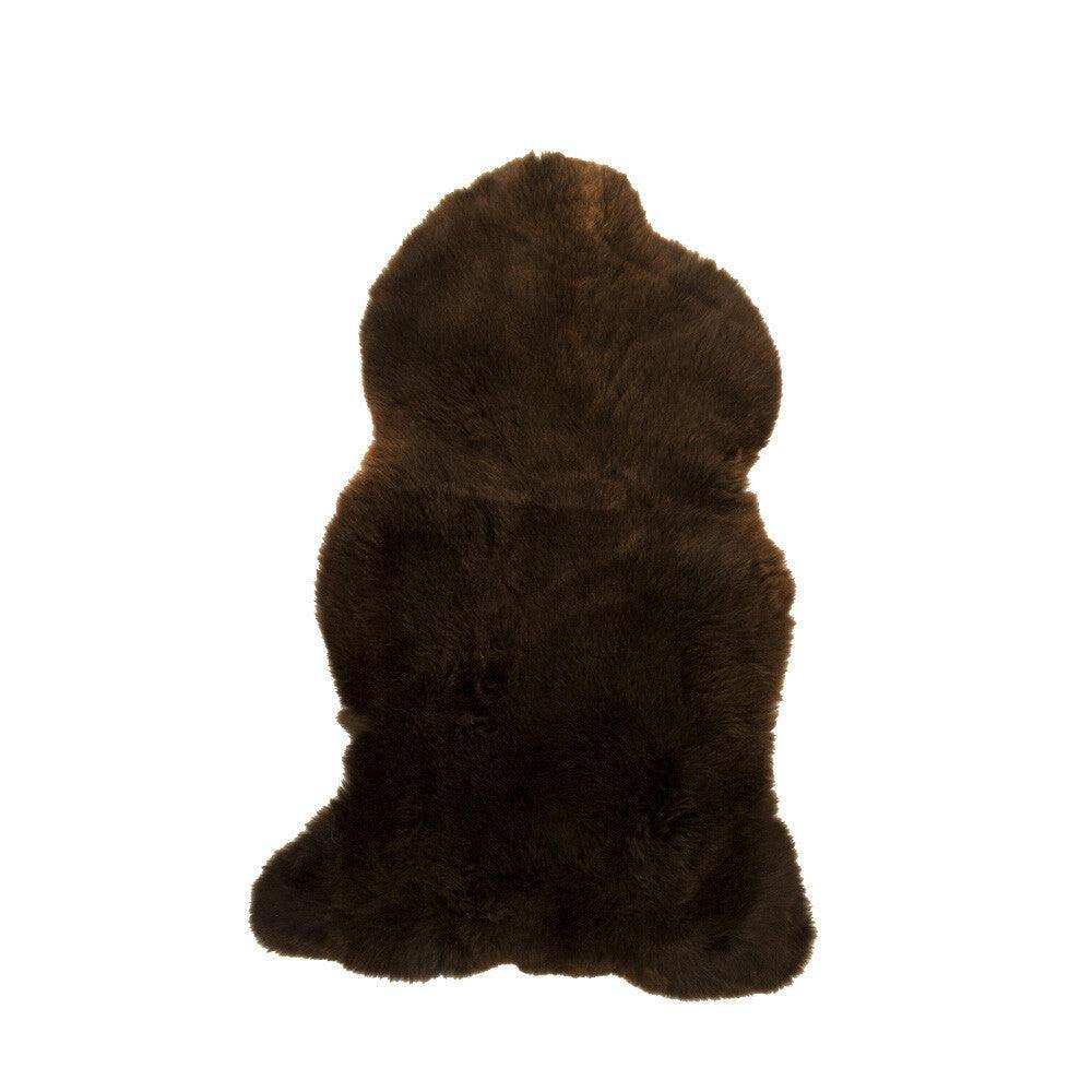 Teppich Fell Schaffell Island natur schwarz 100x10cm - HomeDesign Knaus