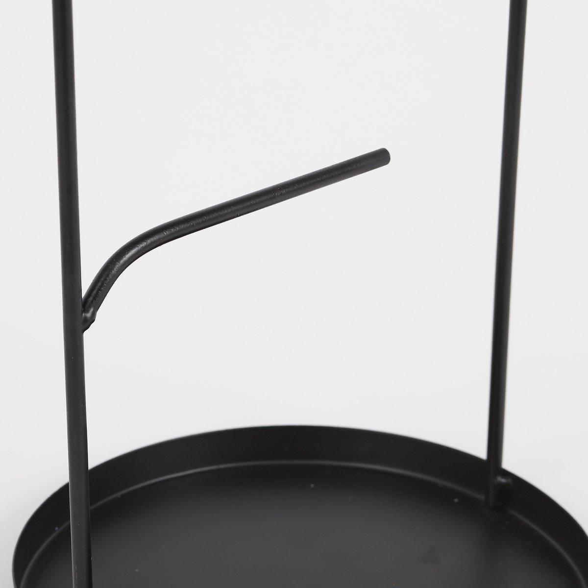 Tischspiegel – H38,5 x Ø20 cm – Metall – Schwarz - HomeDesign Knaus