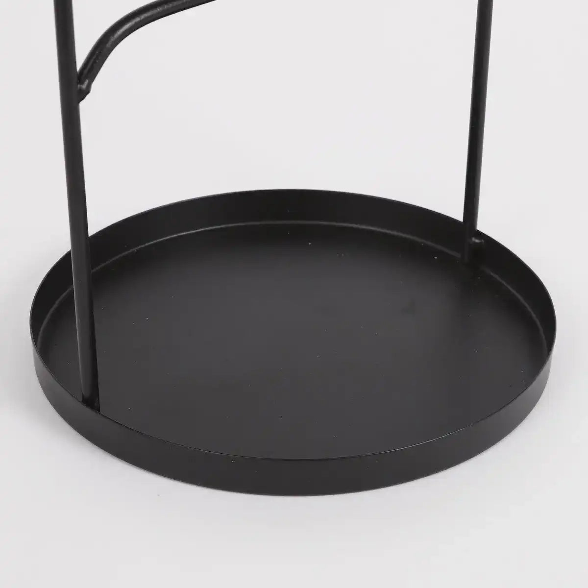 Tischspiegel – H38,5 x Ø20 cm – Metall – Schwarz - HomeDesign Knaus