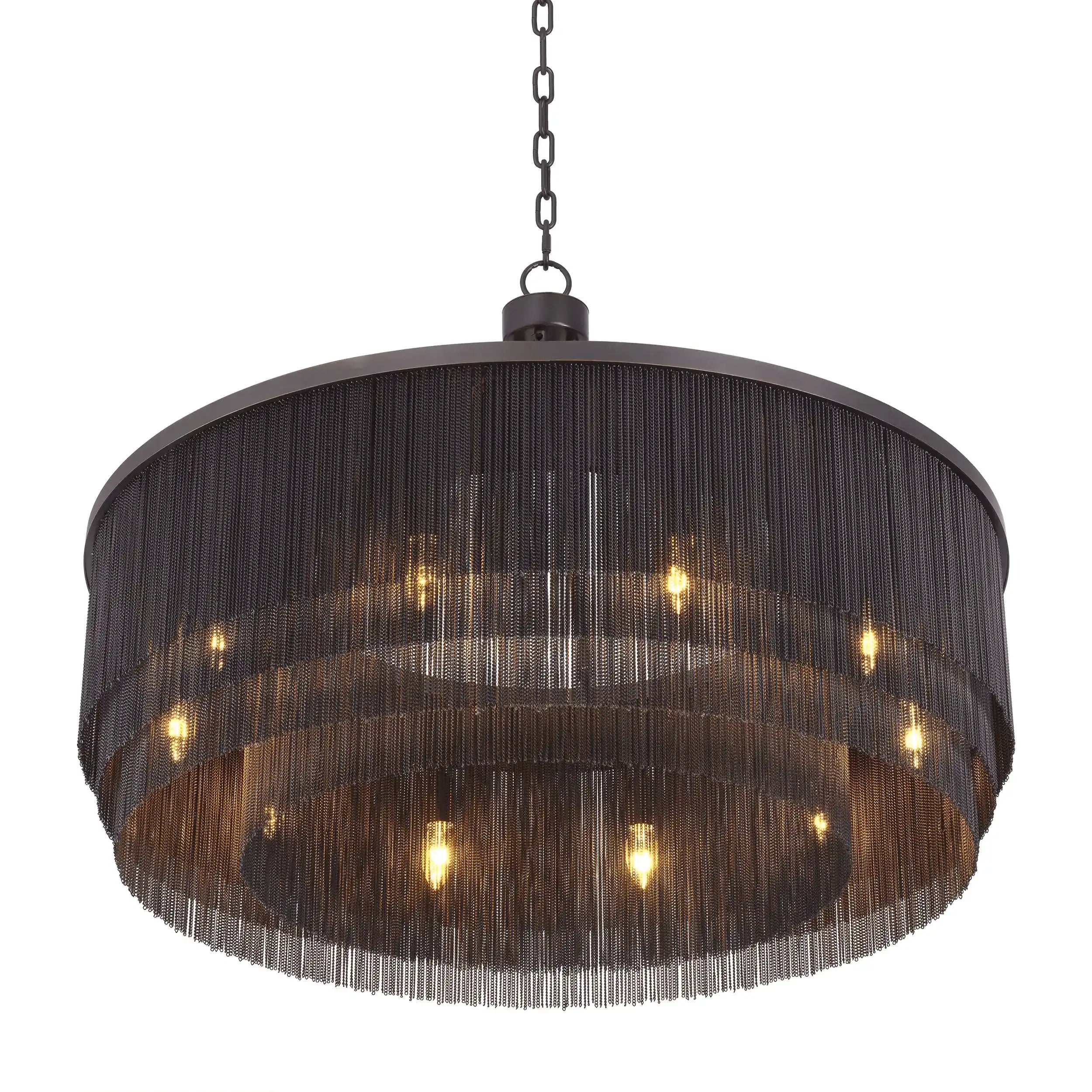 Tissot Hängeleuchte Kronleuchter Bronze Highlight Finish Unikat - HomeDesign Knaus