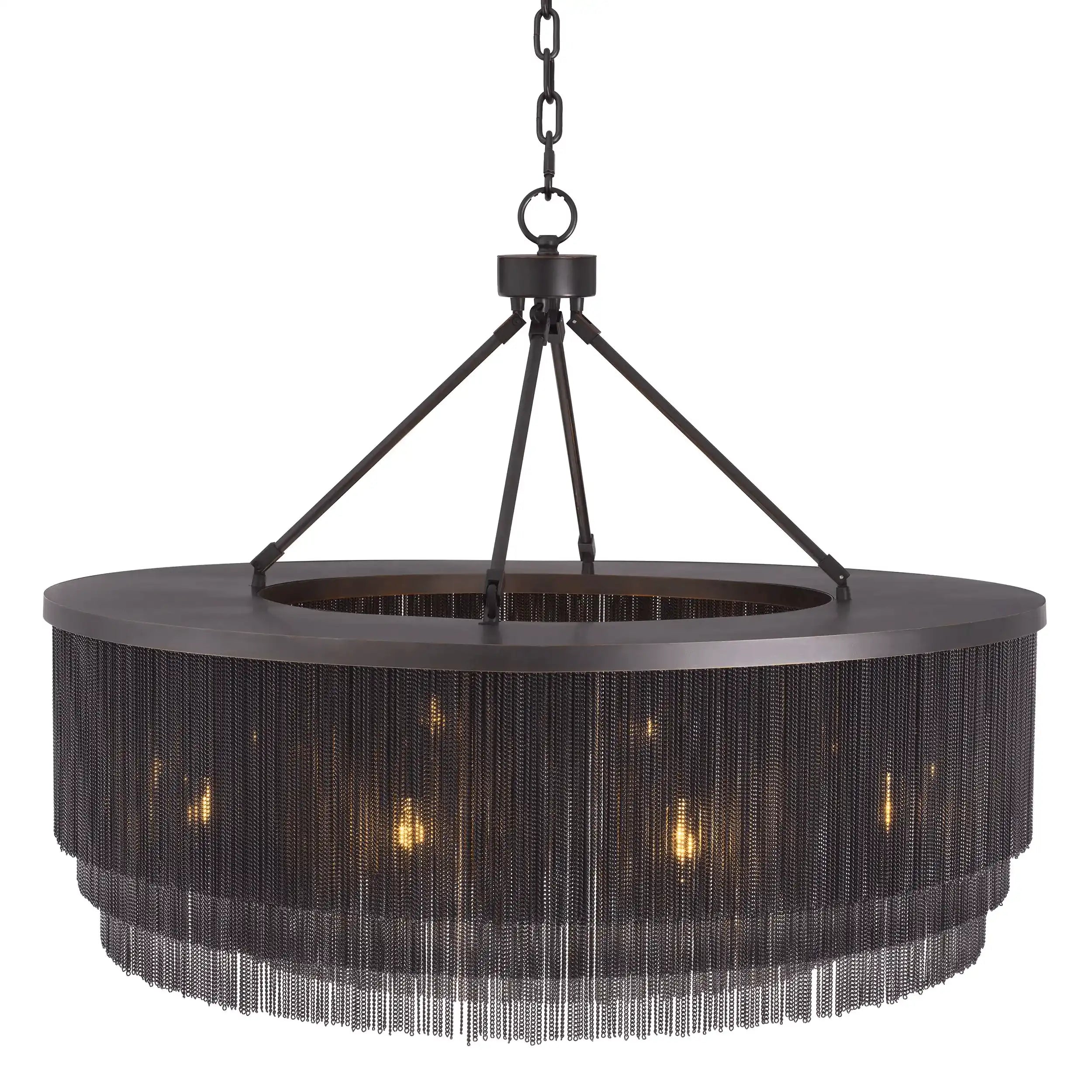 Tissot Hängeleuchte Kronleuchter Bronze Highlight Finish Unikat - HomeDesign Knaus