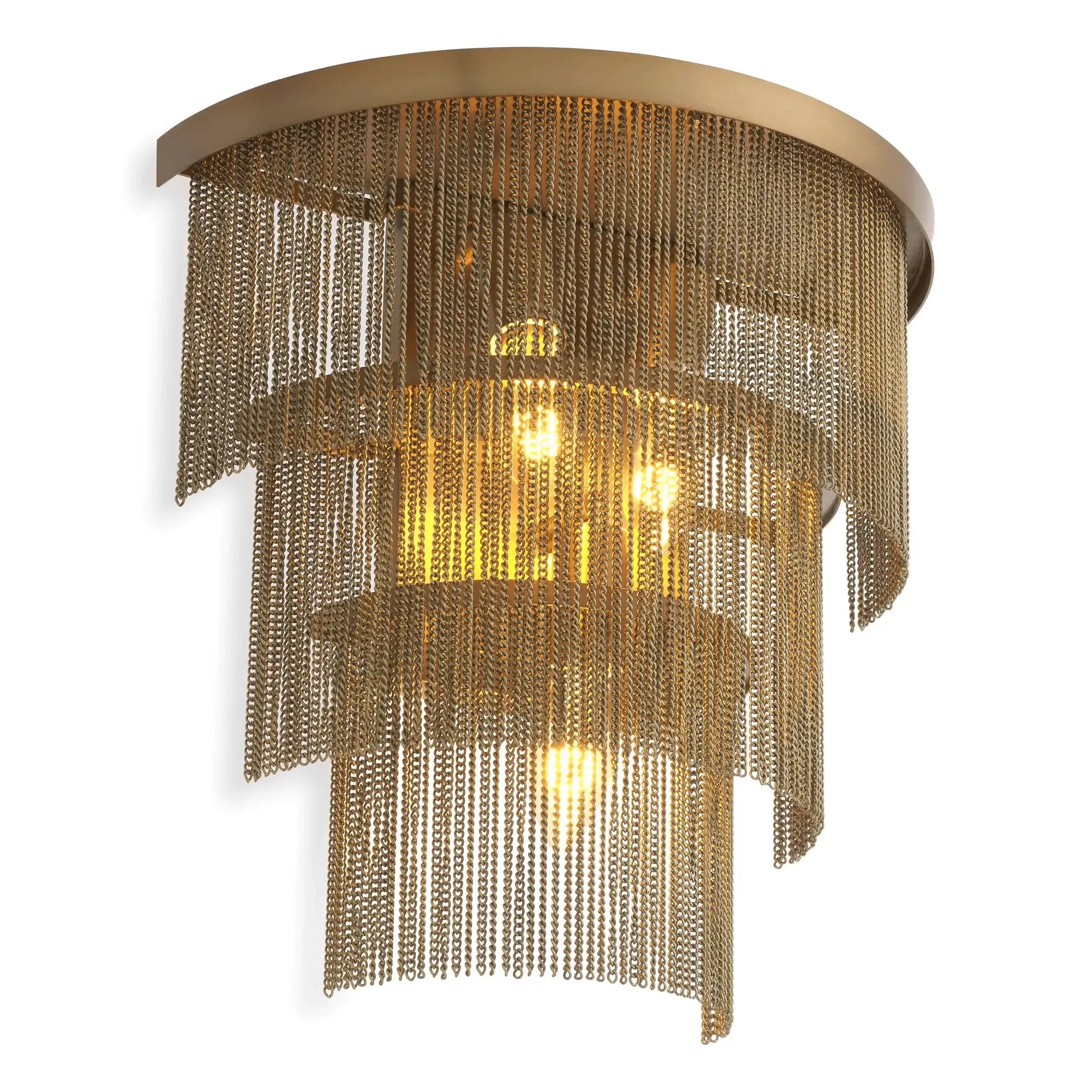 Tissot Wandleuchte Antikes Messingfinish Handgefertigt - HomeDesign Knaus