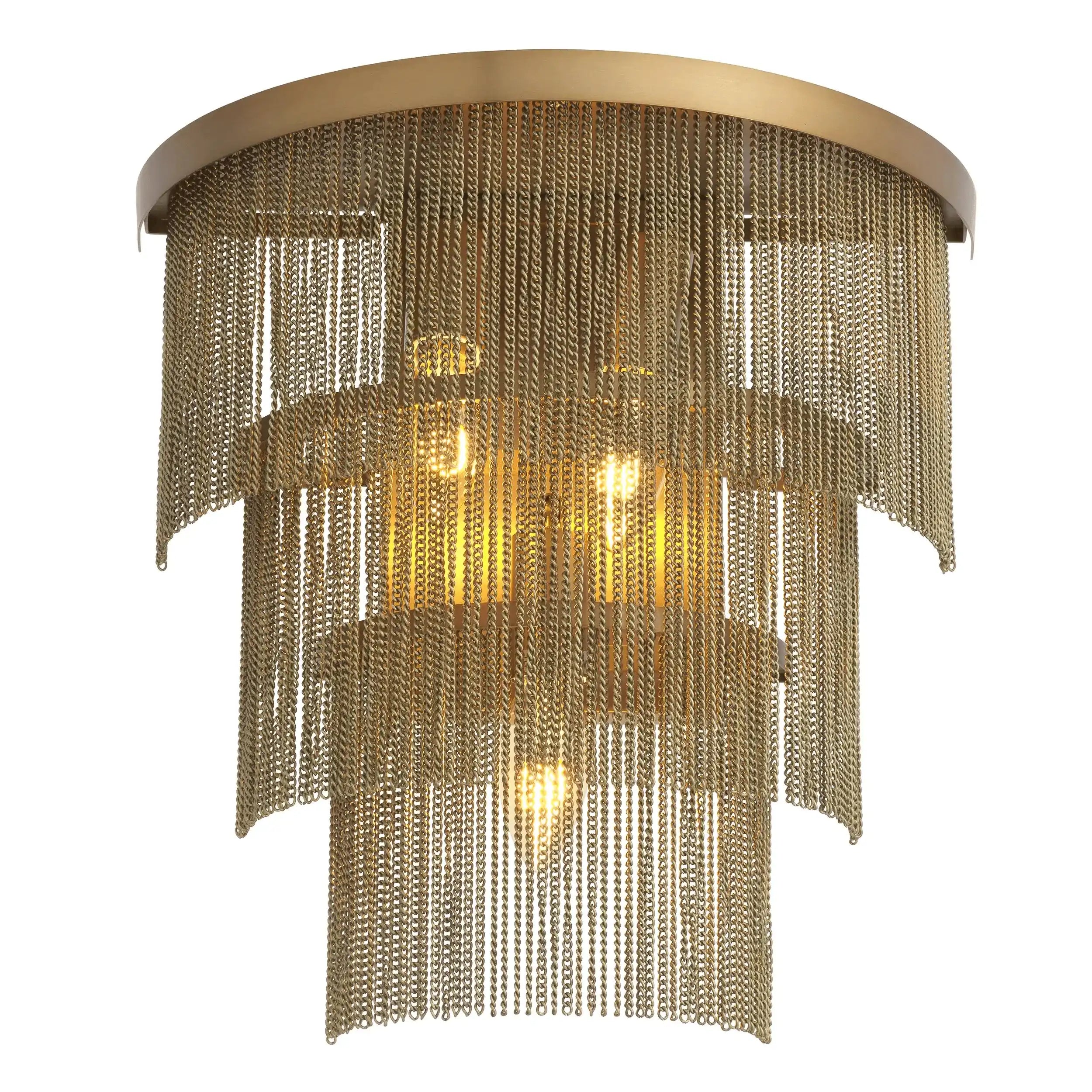 Tissot Wandleuchte Antikes Messingfinish Handgefertigt - HomeDesign Knaus