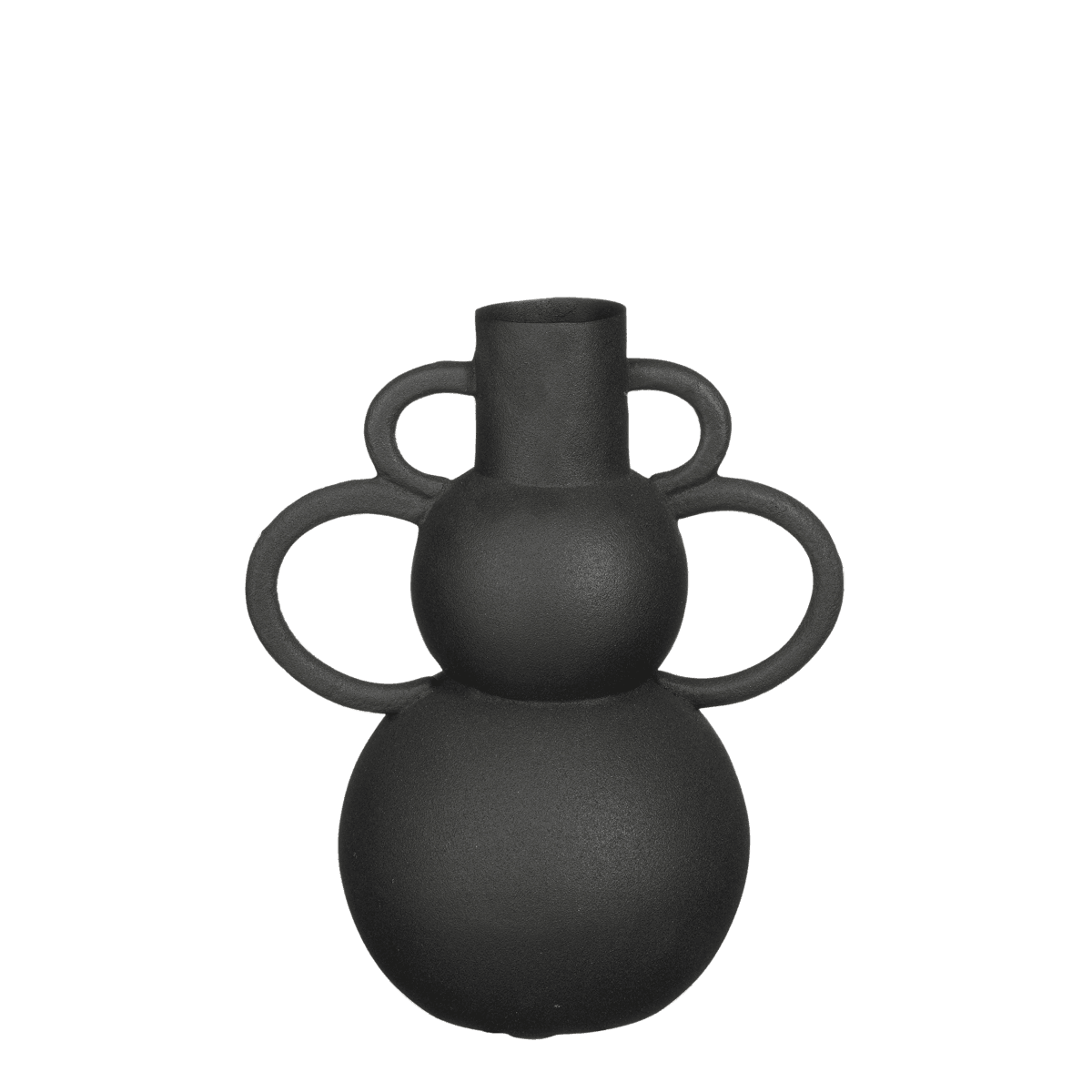 Vario-Vase – L22 x B15 x H26 cm – Metall – Schwarz - HomeDesign Knaus