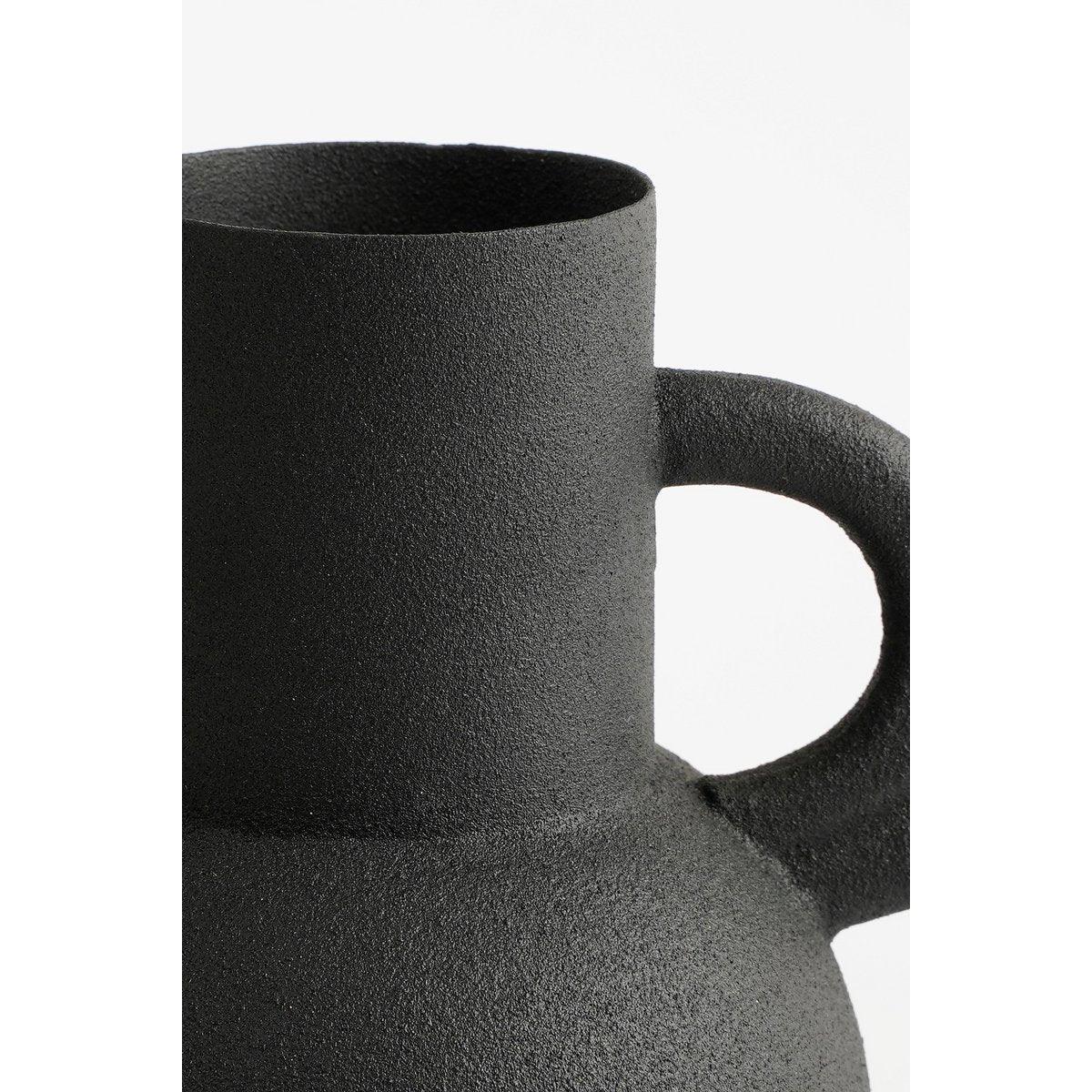 Vario-Vase – L22 x B15 x H26 cm – Metall – Schwarz - HomeDesign Knaus