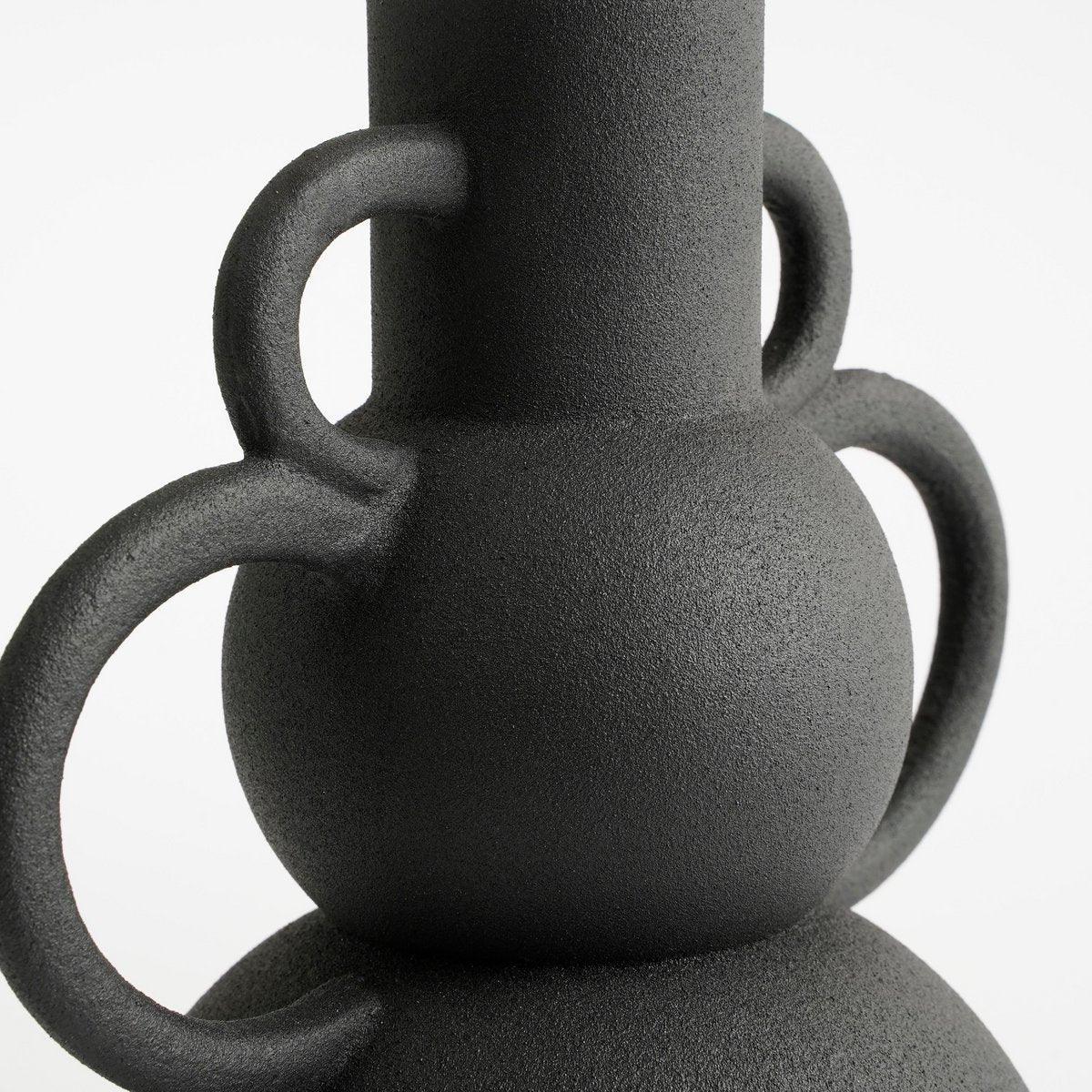 Vario-Vase – L22 x B15 x H26 cm – Metall – Schwarz - HomeDesign Knaus
