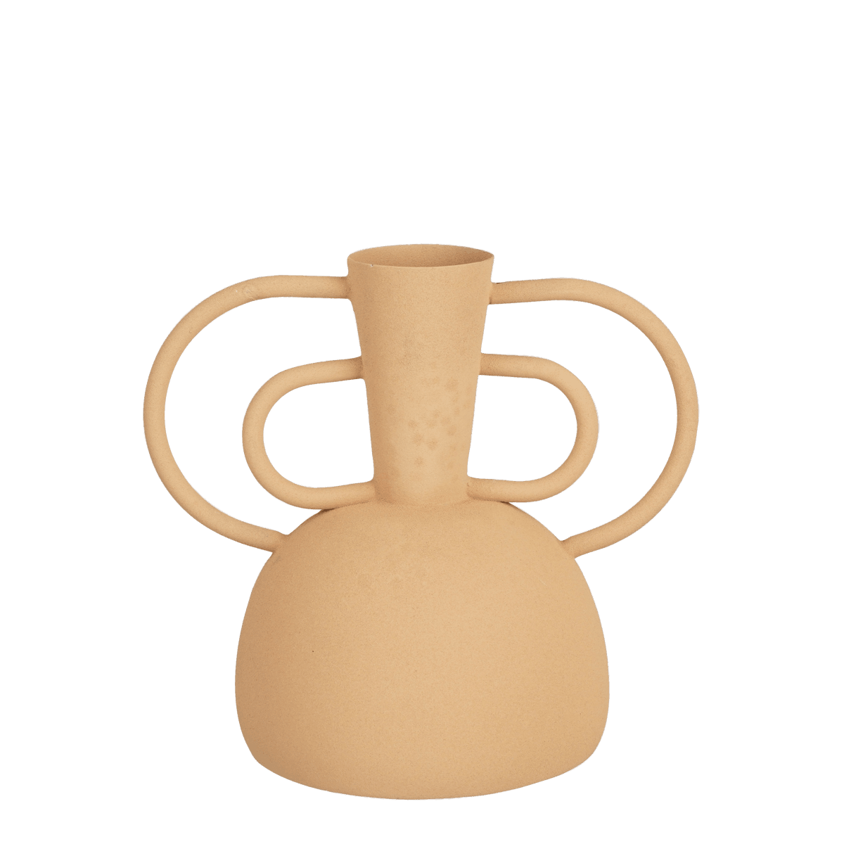 Vario Vase – L25 x B16 x H22,5 cm – Metall – Pfirsich - HomeDesign Knaus