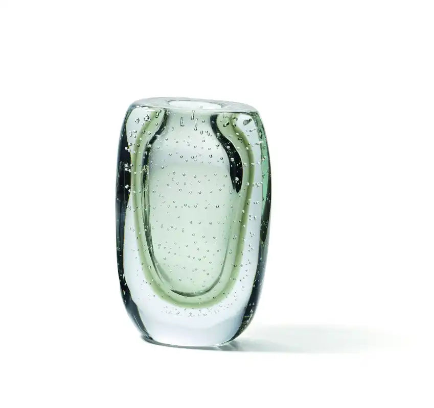 Vase Blumenvase mundgeblasenes robusten Glas - HomeDesign Knaus