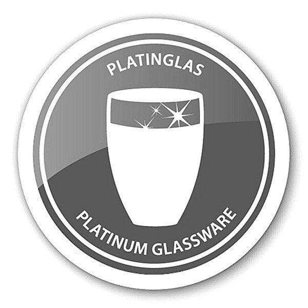 Vase Charlotte, mundgeblasenes Kristallglas mit Platinrand 24 cm - HomeDesign Knaus