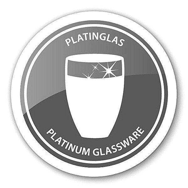 Vase Gabi, mundgeblasenes Kristallglas mit Platinrand - HomeDesign Knaus