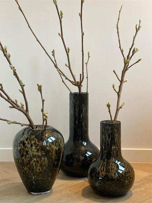Vase Gepard Deko Vase Blumenvase Bodenvase Handarbeit Mundegeblasen - HomeDesign Knaus