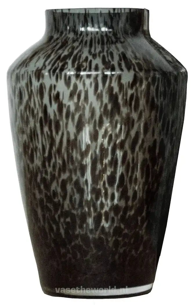 Vase grau Blumenvase Bodenvase Handarbeit Mundgeblasen - HomeDesign Knaus