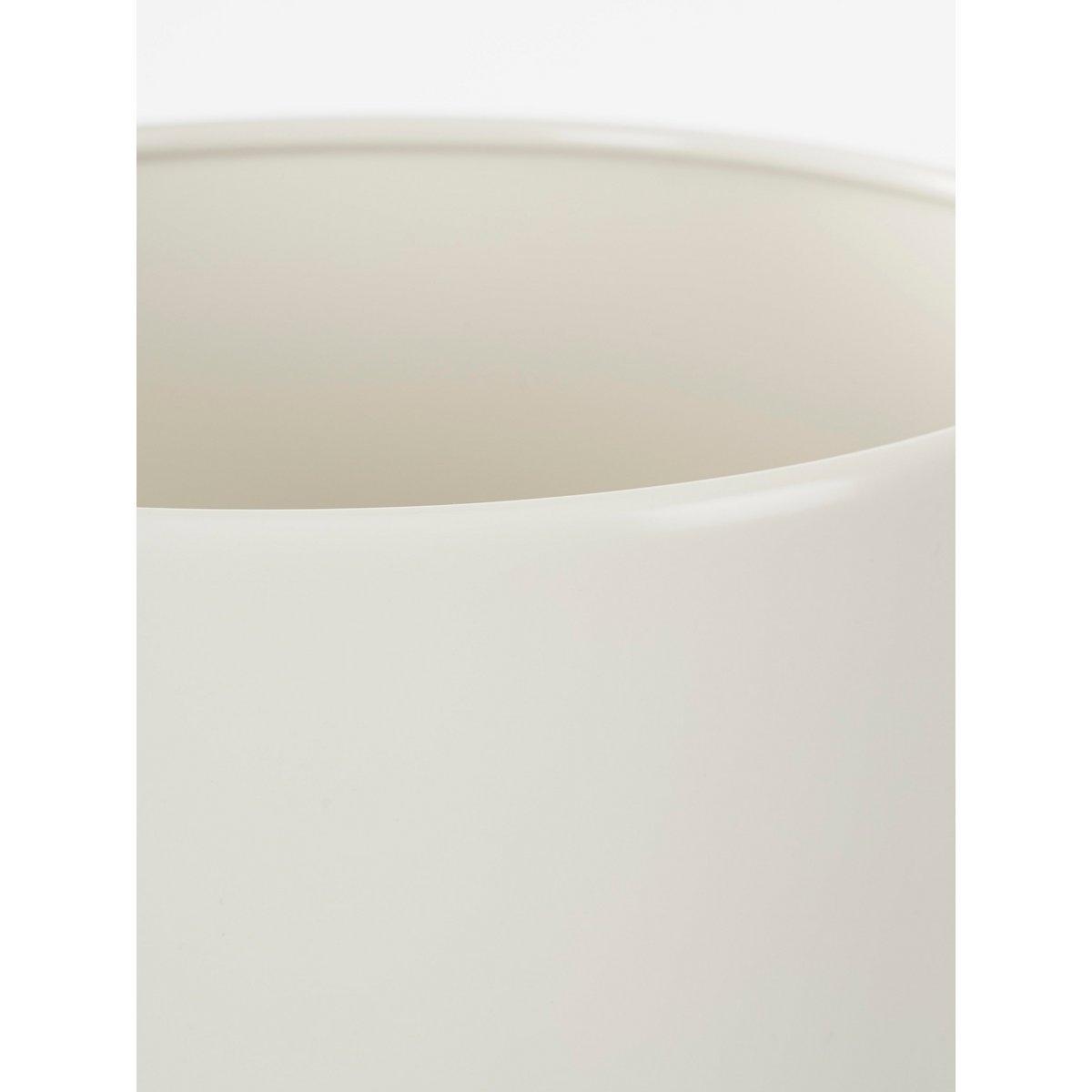 Widder-Blumentopf auf Ständer – 3er-Set – H58 x Ø24 cm – Weiß - HomeDesign Knaus