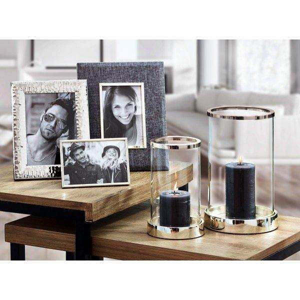 Windlicht Sanremo, edel versilbert, anlaufgeschützt - HomeDesign Knaus