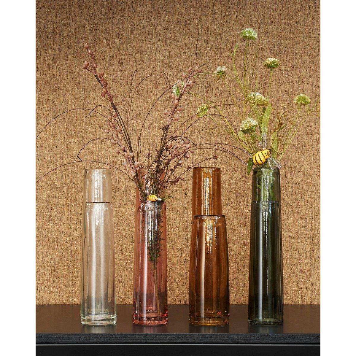 Xandra Schmale Vase - H37,5 x Ø10 cm - Glas - Braun - HomeDesign Knaus