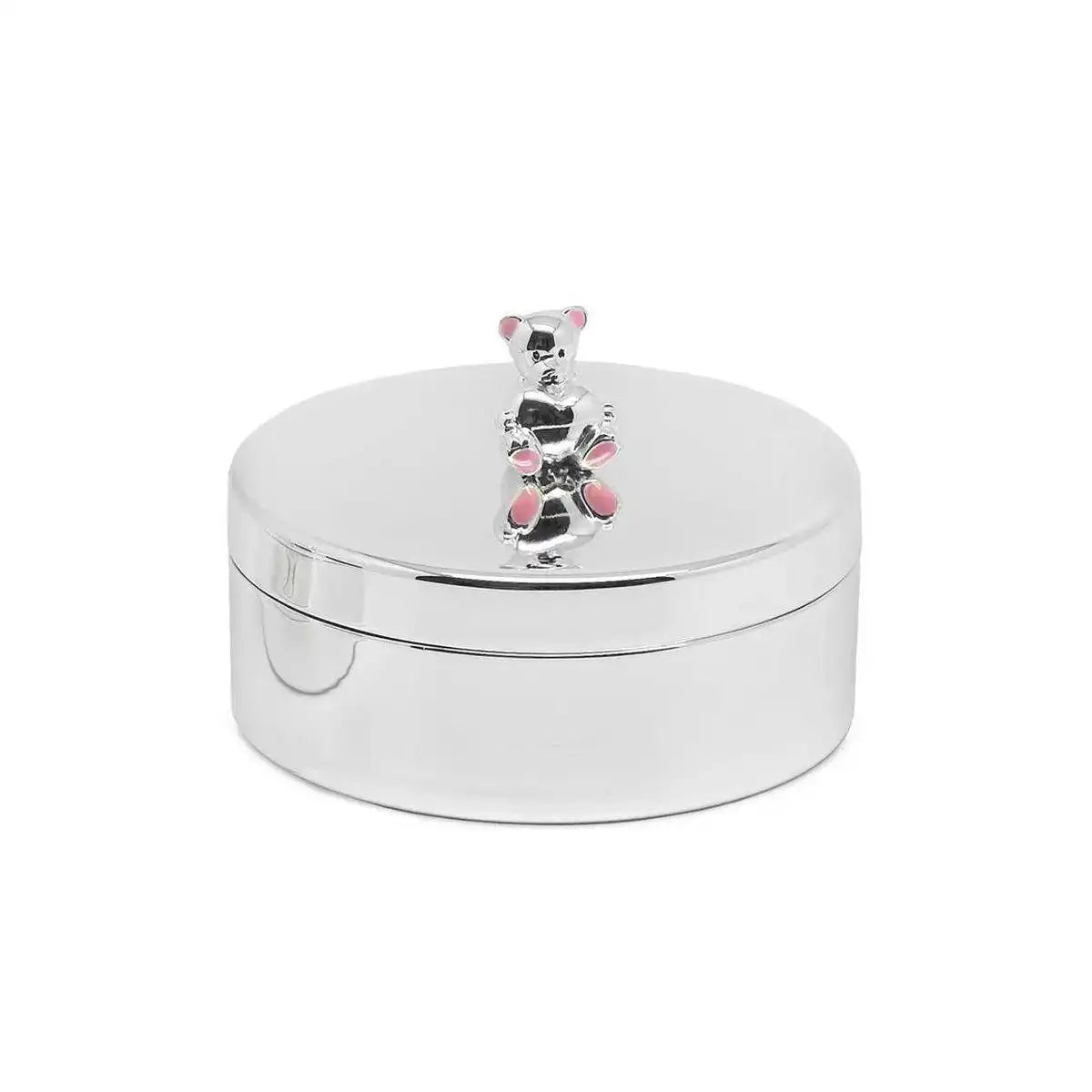 Zahndose Schmuckdose Mama Bär, edel versilbert, anlaufgeschützt - HomeDesign Knaus