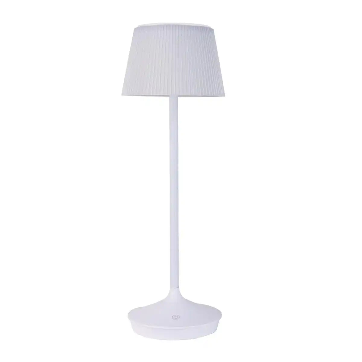 LED Leuchte "EMMI" für Außen und Innen, Tischlampe aus Metall und Kunststoff, mit fest verbauten LEDs, LED Tischlampe für Balkon, Terrasse, Garten, Wohnzimmer, Wintergarten, ca. 38 cm hoch