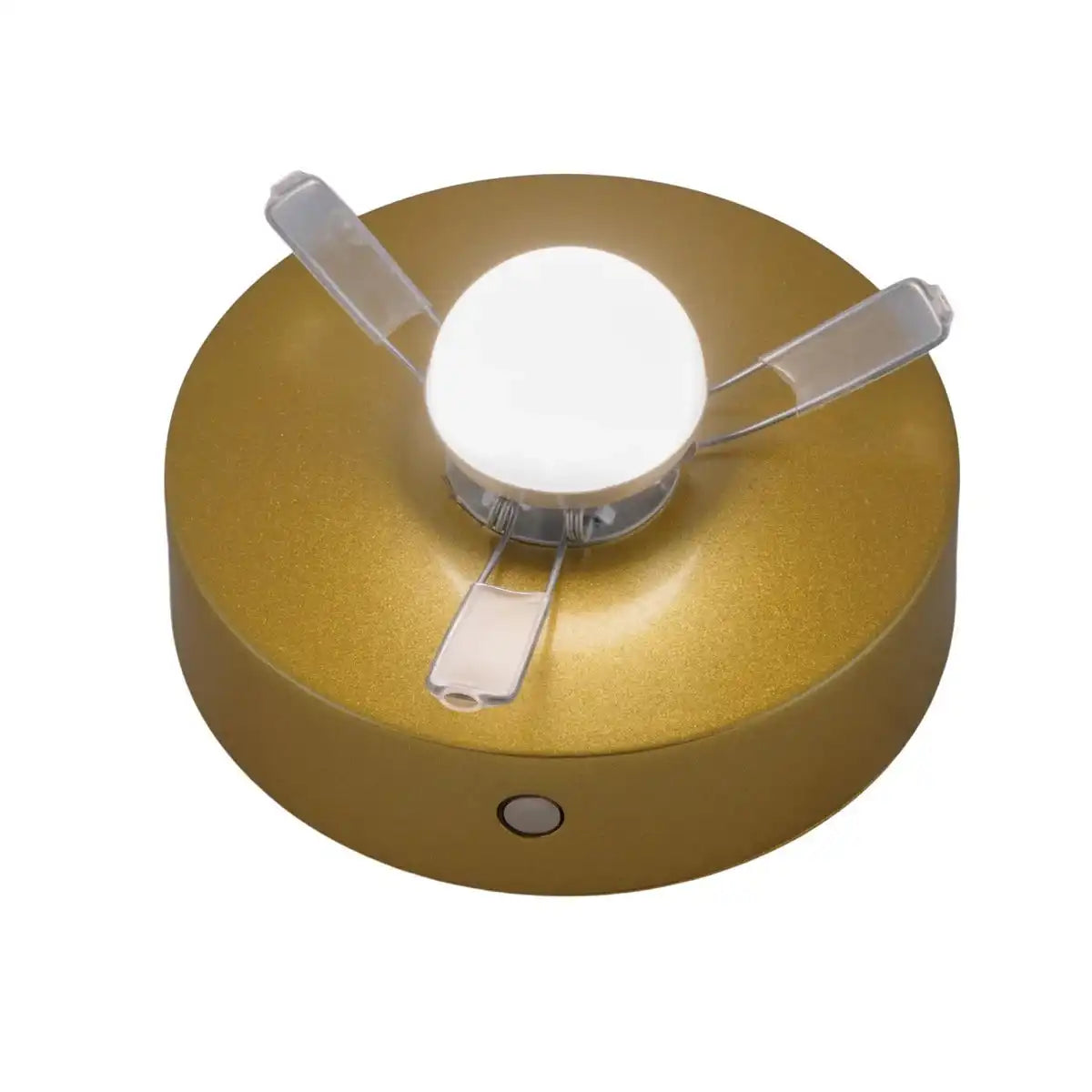 Akkutischleuchte "LUISE" Gold, Klassik, Gold, mit integrierter LED, warmweiß