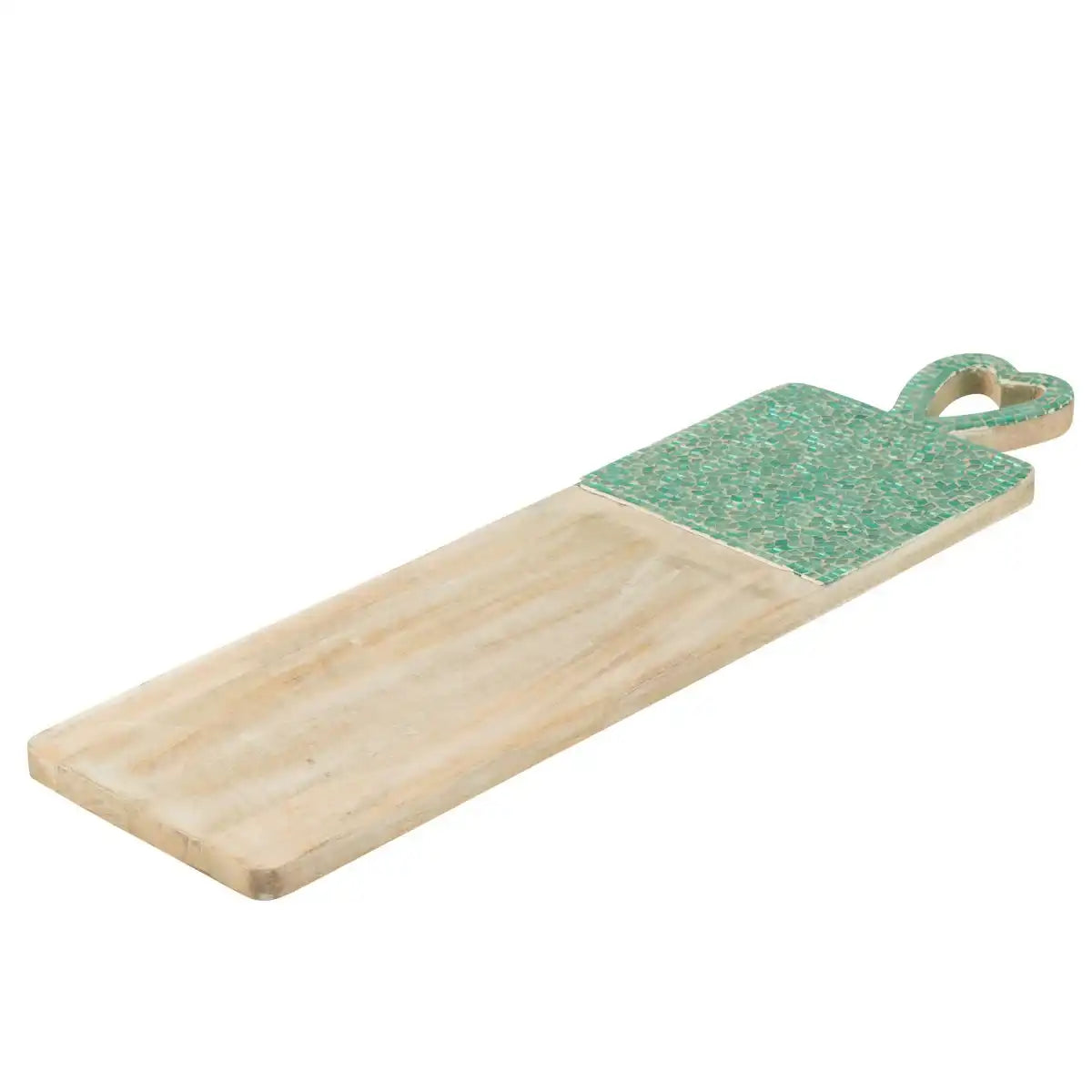 J-Line Tray Mosaic Long Mango Wood Green