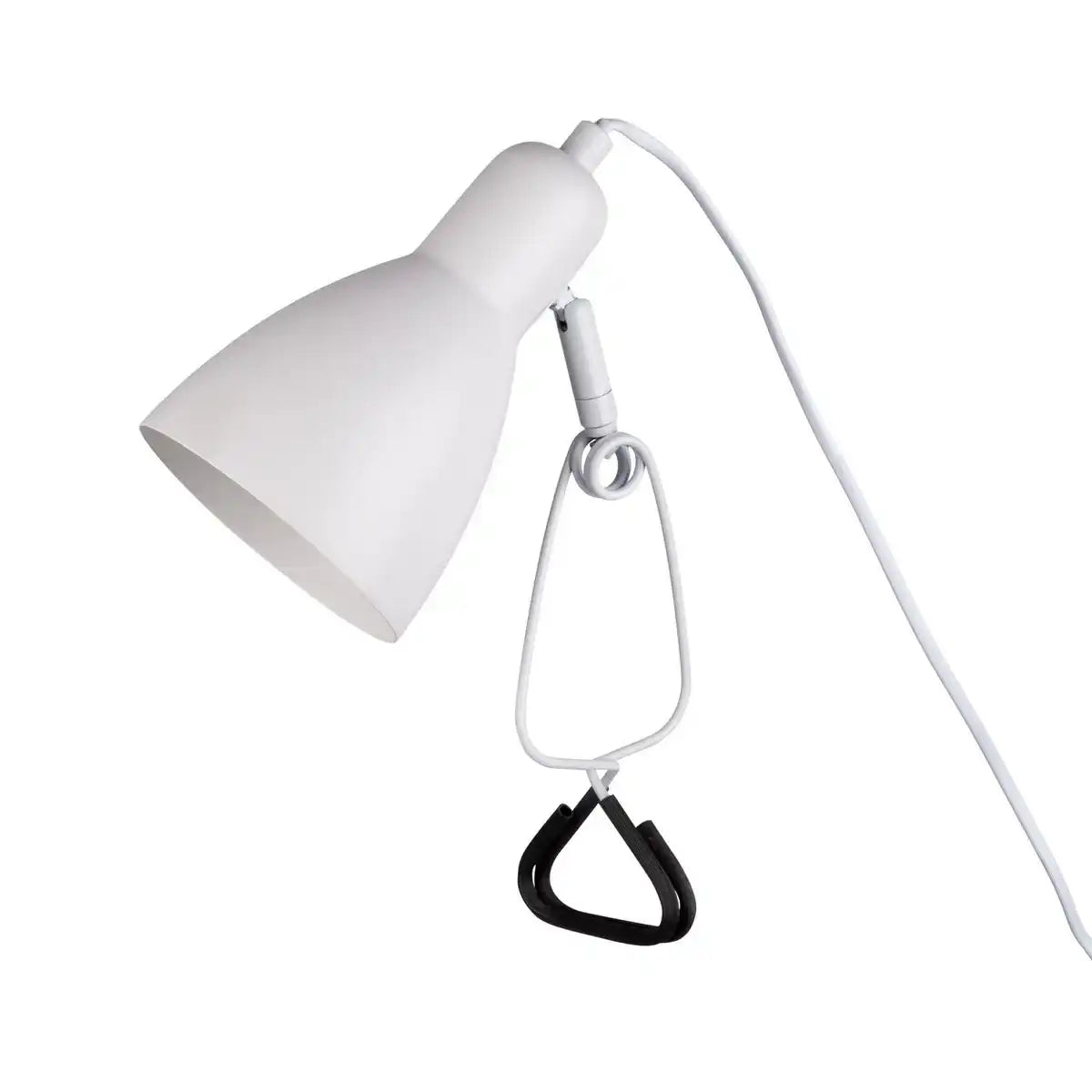 Klemmtischleuchte "MARA" matt weiß für E14 max. 18 Watt, für Innenräume, 28 cm hoch