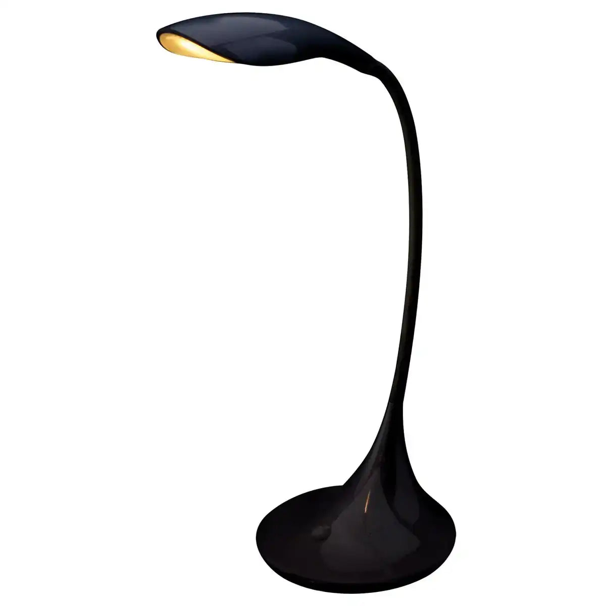 LED Tischleuchte "ALF" aus Metall und Kunststoff in Schwarz, mit integrierter LED