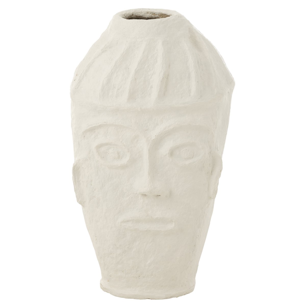 J -Line Flowerpot Face - Papiermache - Weiß - 95 cm hoch