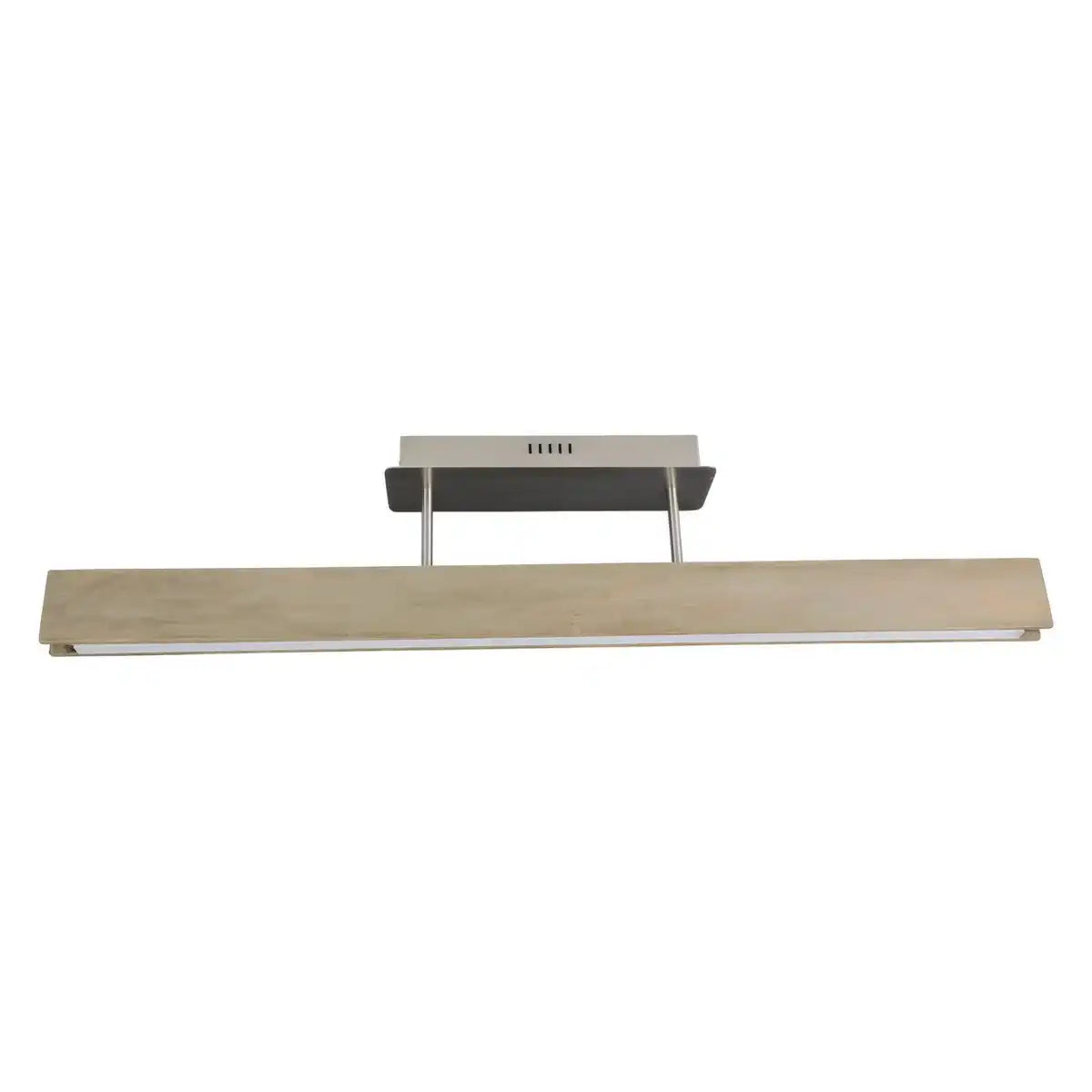 LED Deckenleuchte "STRAIGHT", 97,5 cm lang, aus Metall, Holz, Acryl und Eschenholz, für Wohnräume und Büro