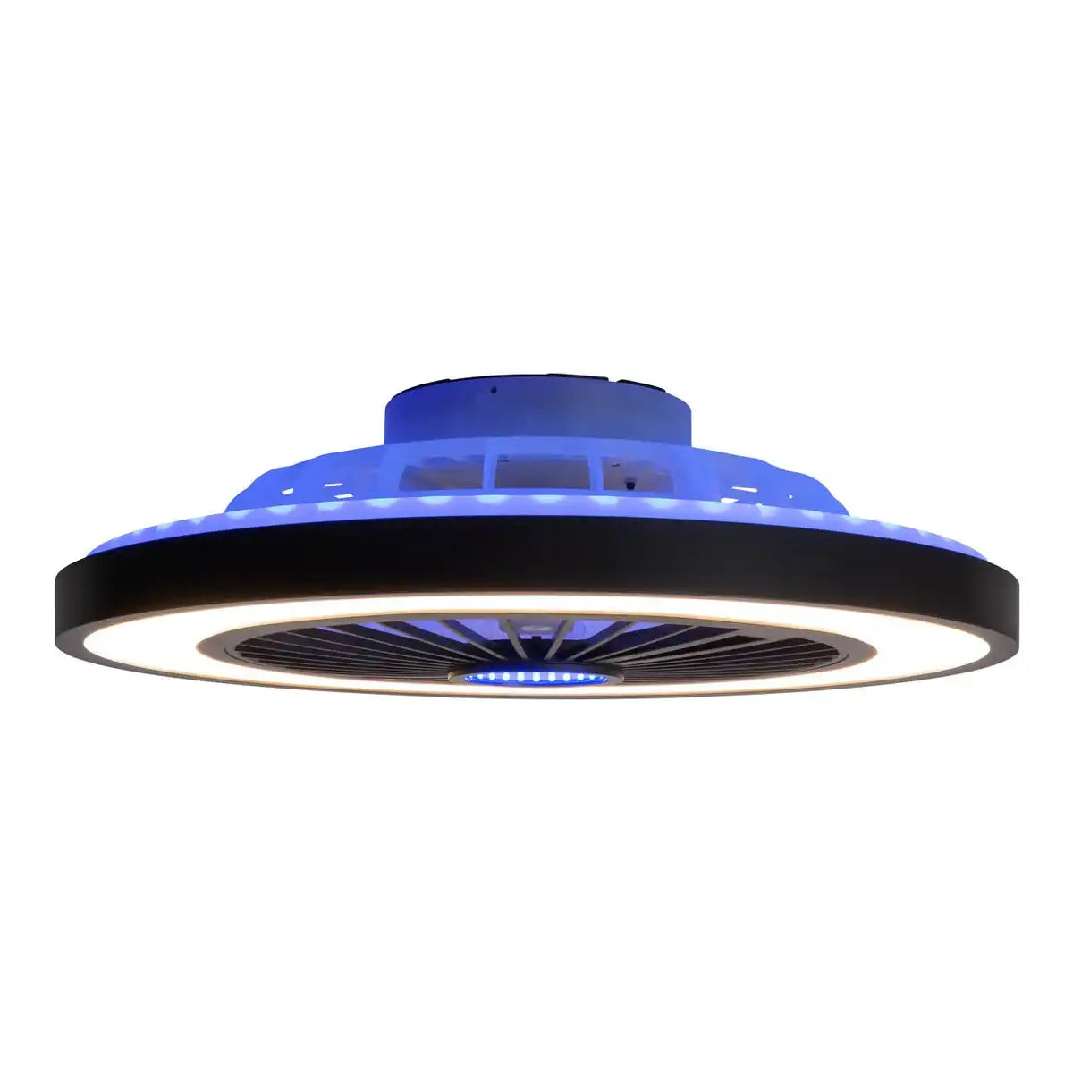 LED Deckenleuchten + Ventilator "ARIOSO" Ø 54 cm, aus Metall und Kunststoff, mit vielen Funktionen