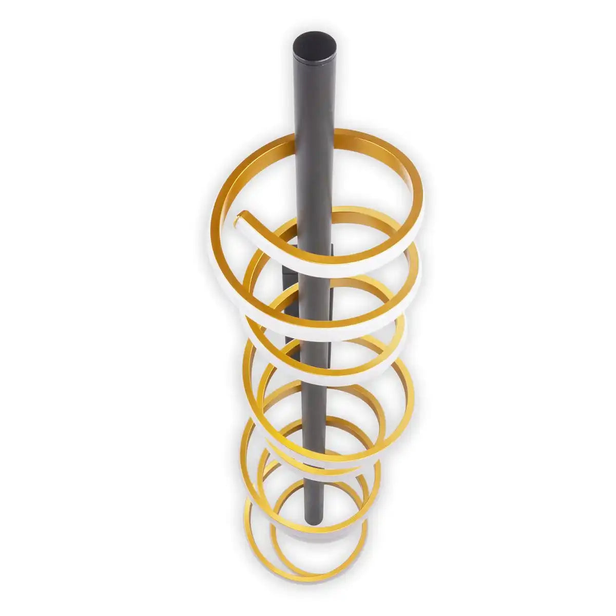 LED Deckenleuchte "BELLEZA", moderne Deckenlampe aus Metall und Kunststoff in Schwarz, Gold und Weiß, mit fest verbauten LEDs, 100cm lang. Die ideale Beleuchtung für Wohnzimmer, Esszimmer oder Büro.