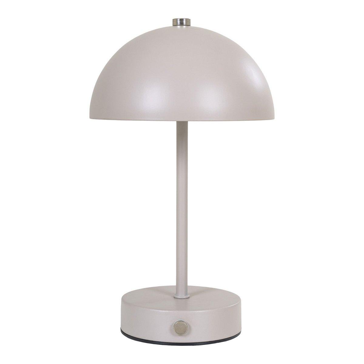 Holt LED-Tischlampe – Sand, Metall, wiederaufladbar