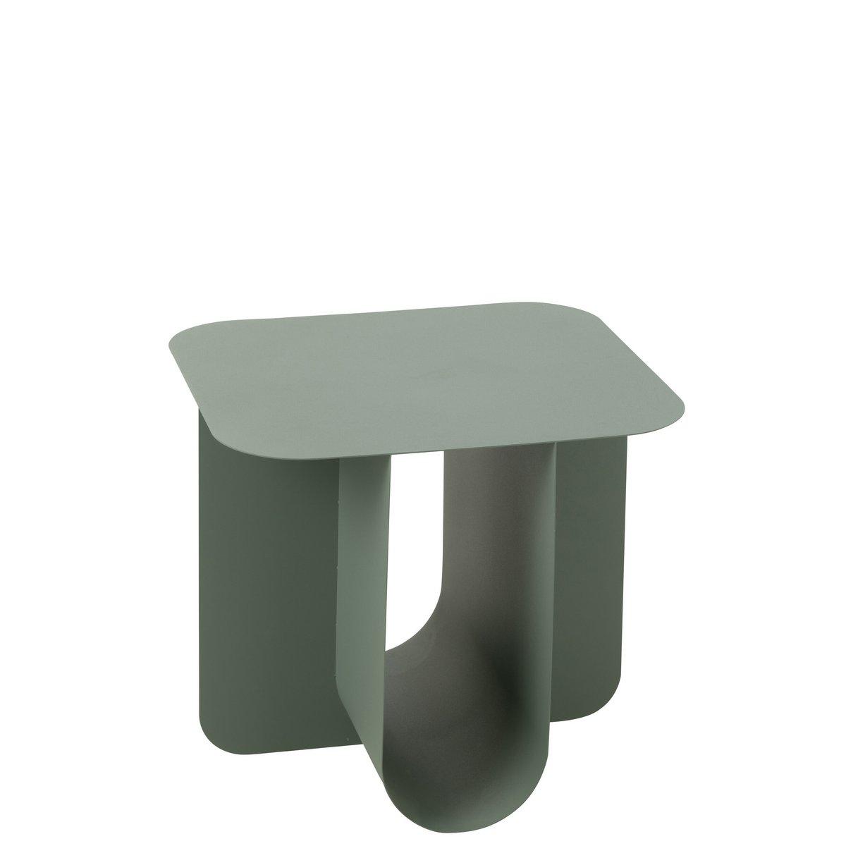 J-Line Beistelltisch, quadratisch, Metall, Grün