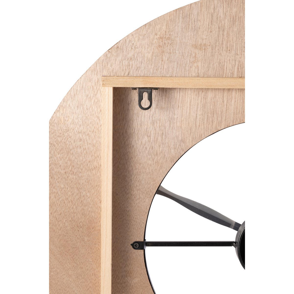 J-Line Uhr Sodi MDF Natur/Schwarz