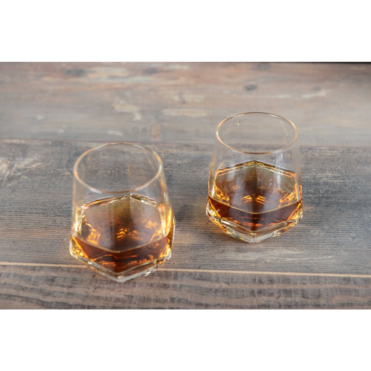 Set von 2 Whisky Facettenbrillen